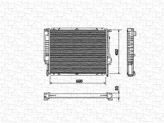 MAGNETI MARELLI Radiators, Motora dzesēšanas sistēma 350213431000